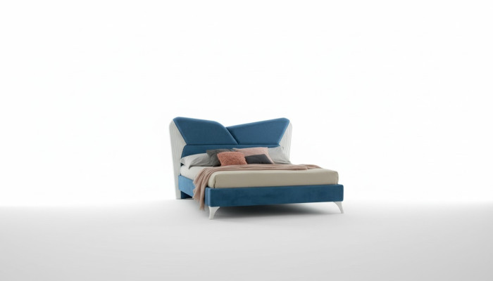 Cama Camas dobles Cama de hotel Cama moderna Estructura de cama de lujo de diseño de madera nueva