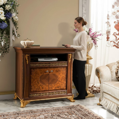 mueble de lujo para televisión aparador cómoda armario de salón mueble aparador estantería de madera