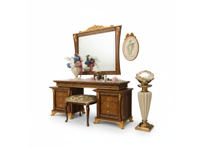 Mesa de maquillaje diseño de consola de madera. Mesas de consola. Muebles italianos.