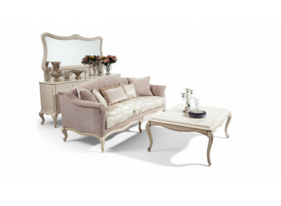 Tres plazas Sofá clásico Sofá Tapizado Muebles italianos Sofá