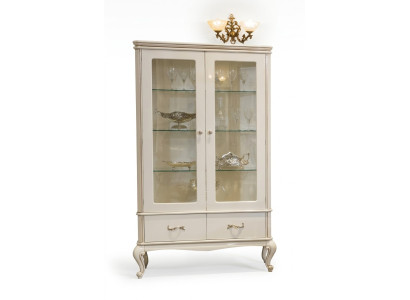 Vitrinas clásicas Aparador Vitrina Armarios de vidrio Muebles italianos de madera
