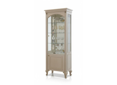 Vitrina Gabinete de vidrio de madera Aparadores Salón vitrinas Lujo italiano