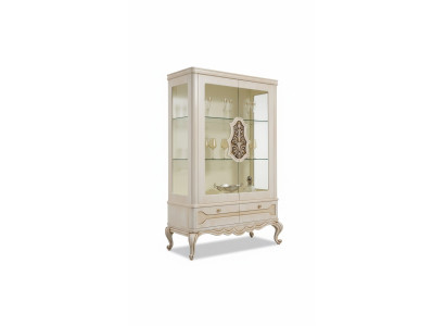 Vidriera Gabinete vitrina Sala de estar Madera Credenza Muebles de lujo Estante