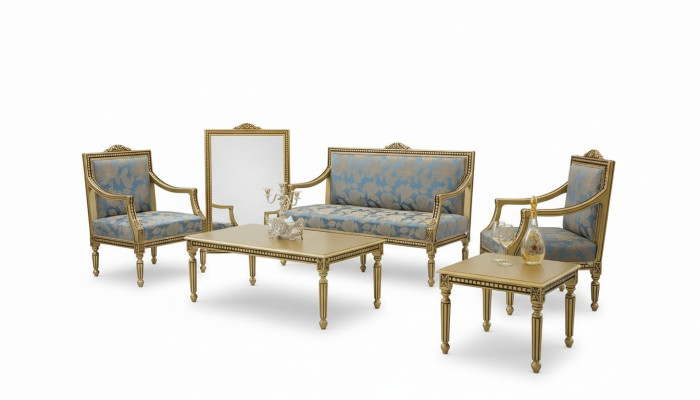 Juego de sofá 2+1+1 Mesa de centro Mesa auxiliar Sofá Sillón Set de 5 piezas.