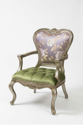 Sillón 1 plaza Verde Sala de estar Elegante Mueble Lujo Chesterfield Nuevo