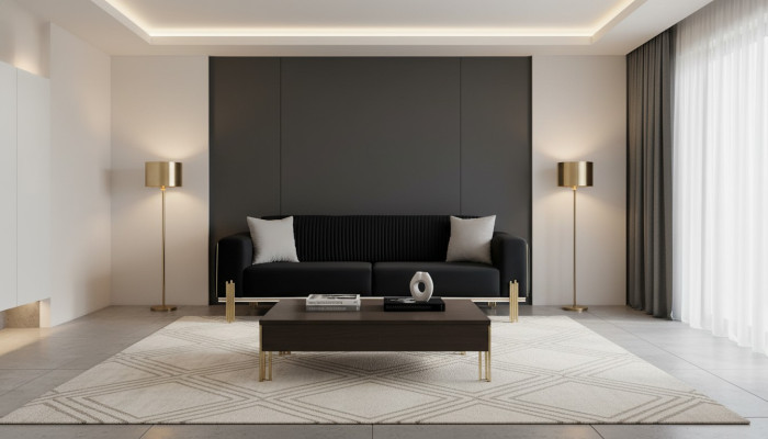 Sofá de tres plazas Muebles Terciopelo Diseñador de metal dorado Sofás modernos acolchados nuevos