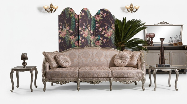 Diseñador de tapizados Muebles Sofá de tres plazas 3 plazas Sofás Textil Sofás grandes
