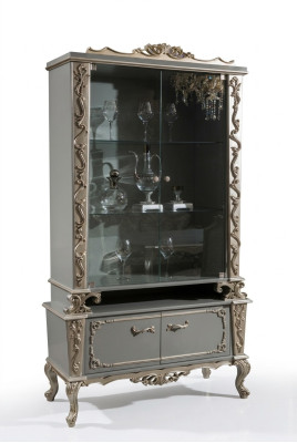 Vidrio de vitrina Gabinete de madera Vitrina Mueble del salón Aparador Armarios