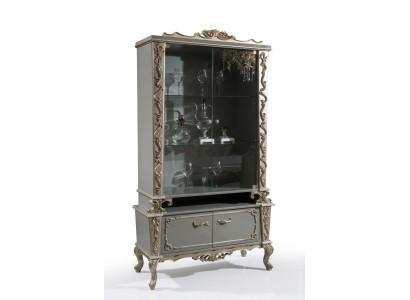 Vidrio de vitrina Gabinete de madera Vitrina Mueble del salón Aparador Armarios