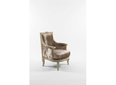 Sillón Art déco Relax Tela Lounge Asiento de tela de lujo Asiento de poliéster