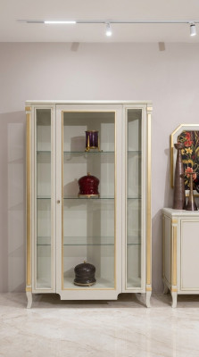 Armarios de madera Vitrinas de cristal Vitrina de madera maciza Muebles de salón Aparador