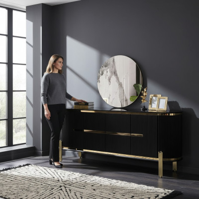 Sideboard Mueble de lujo Estante de madera Aparador Armarios Sala de estar Moderno Diseñador