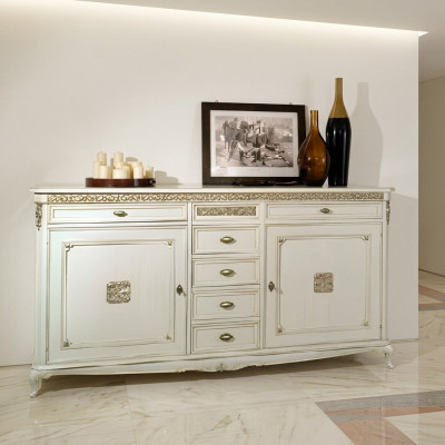 Estilo barroco antiguo, cómoda para el salón o dormitorio, estantería, aparador, nuevo.