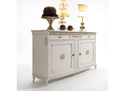 Clásica cómoda estilo antiguo Sideboard cómodas armario Aparador Blanco Nuevo