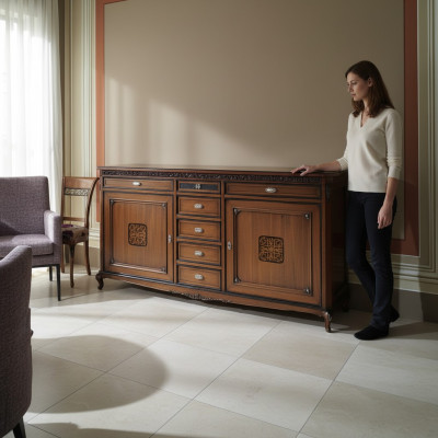 Cómoda Aparador Cómodas Armario Muebles Cómoda de madera maciza Armarios Italia