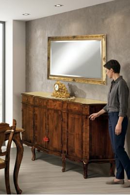 Mueble de madera maciza marrón cómoda aparador bufé