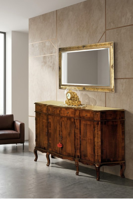 Mueble de madera maciza marrón cómoda aparador bufé