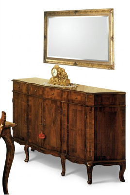 Mueble de madera maciza marrón cómoda aparador bufé
