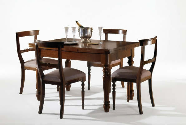 Mesa de comedor Muebles Mesas de decoración Mesas Muebles italianos Madera maciza Comedor