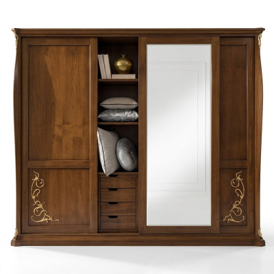 Dormitorio Armario Madera Muebles Barroco Nuevo Armario Clásico Armarios