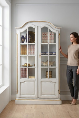 Aparador vitrina de madera maciza Aparador de salón Aparador Vaccari cav giovanni