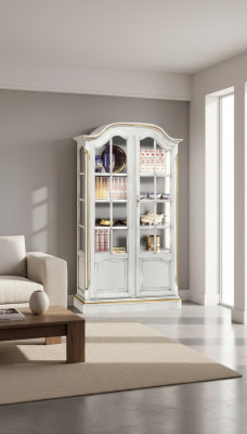 Aparador vitrina de madera maciza Aparador de salón Aparador Vaccari cav giovanni