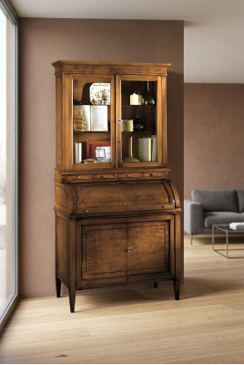 Aparador Estantería Armario Vitrinas de vidrio Muebles italianos Vitrina de vidrio Nuevo Armarios