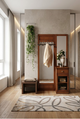 Garderoba Perchero Armarios Armario de entrada Muebles Decoración Nuevo Estantería