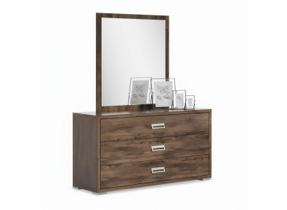 Conjunto de cómoda, espejo, grupo de cómoda de madera para dormitorio