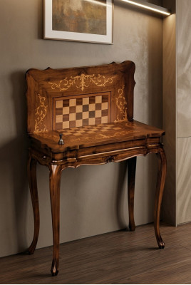 Mesa de ajedrez tablero de ajedrez mesa de madera mesas El juego muebles Estilo antiguo Nuevo