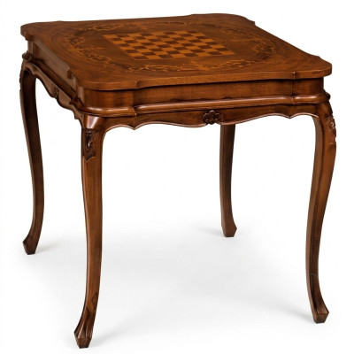 Mesa de ajedrez Mesa de juego Mesa con ajedrez Miniatura Estudios Muebles Mesas Juego de mesa