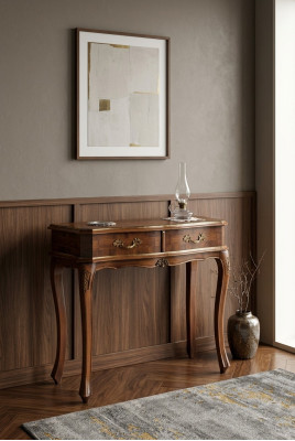 Consola Mesas de consola Vestidor Consola de maquillaje Mesa de consola Diseñador Mesa de madera Italia.