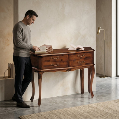 Mesa de consola Tocador Consola de diseñador Mesa de madera Consola Mesas de consola