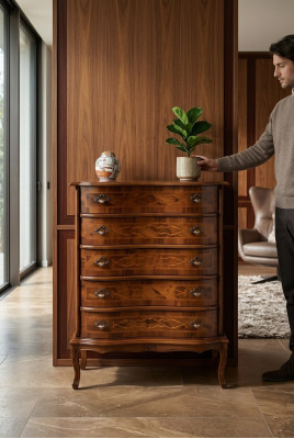 Armario perchero cómoda aparador aparador muebles estilo antiguo madera lujo nuevo