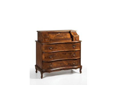 Cómoda de madera estilo italiano, muebles de lujo, cómoda estilo barroco antiguo nuevo.