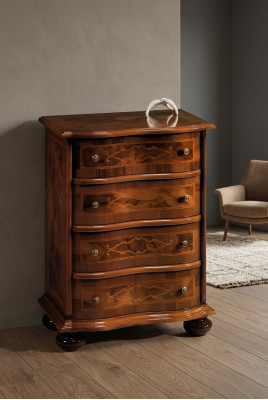 Cómoda italiana de lujo de madera estilo muebles estilo barroco antiguo nuevo