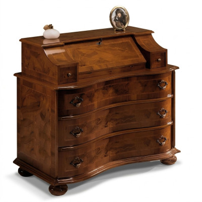 Cómoda de lujo de madera de estilo italiano, muebles de estilo barroco, antiguo y nuevo.