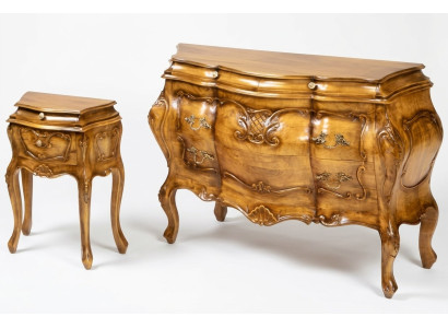 Barroco rococó Mesitas de noche Mesita de noche Consolas de mesa Mesa auxiliar Nueva Consola de noche