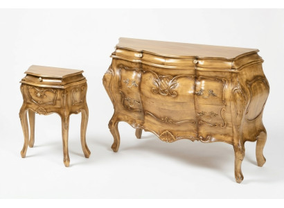 Cómoda de madera Estilo italiano Muebles de lujo Cómodas Barrocas Aparador Nuevo de Italia
