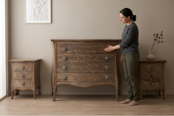 Cómodas Armarios de madera Aparador Muebles Lujo Cómoda Aparador Armario Italia