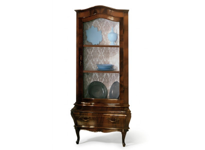 Esquinero Vitrinas Cómodas Vitrinas Cómodas Armarios Cristal Armario de diseño Rococó