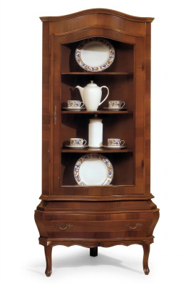 Vitrina de esquina Armario Vitrinas clásicas Salones Muebles del salón Aparador