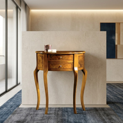 Mesa de consola de madera Mesa de consola Lujo Mesas de consola de diseño Mesas Cajones