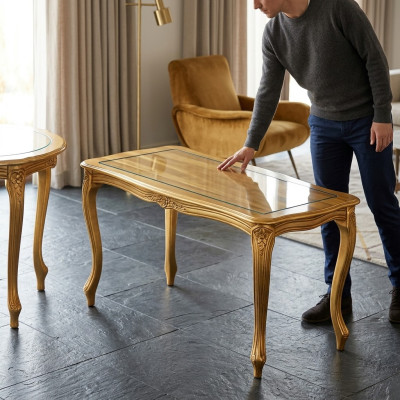 Mesa de centro de madera mesa auxiliar mesa de café mesa de diseñador mesa de sala de estar mesas