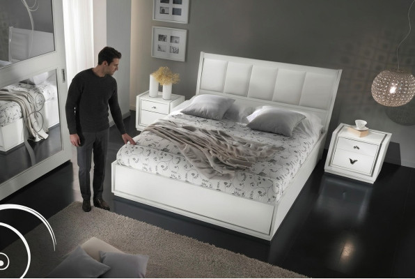 Set de 3 piezas para dormitorio cama mesita de noche grupo camas dobles camas de lujo