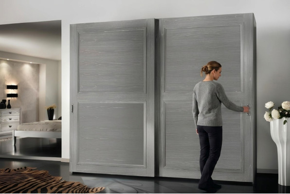 Armario con puertas correderas, armarios de madera modernos muebles decoración