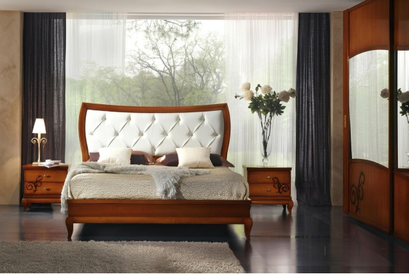 Lujo conjunto de dormitorio de 3 piezas, cama mesita de noche set grupo camas doble hotel.