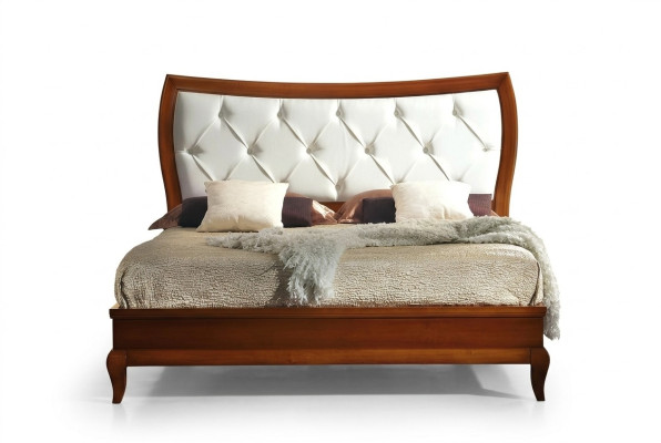 Lujo dormitorio cama cama doble madera tapizada camas marco de cama doble moderno