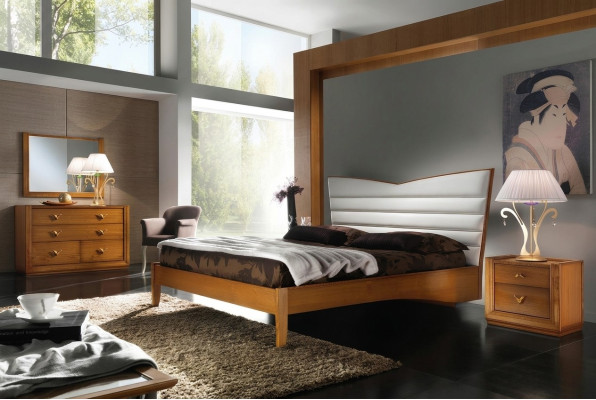 Lujo conjunto de dormitorio cama mesilla de noche doble camas de hotel diseño tapizado 3 piezas.