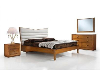 Habitación de lujo cama cama doble madera acolchado camas marco de cama doble Moderno